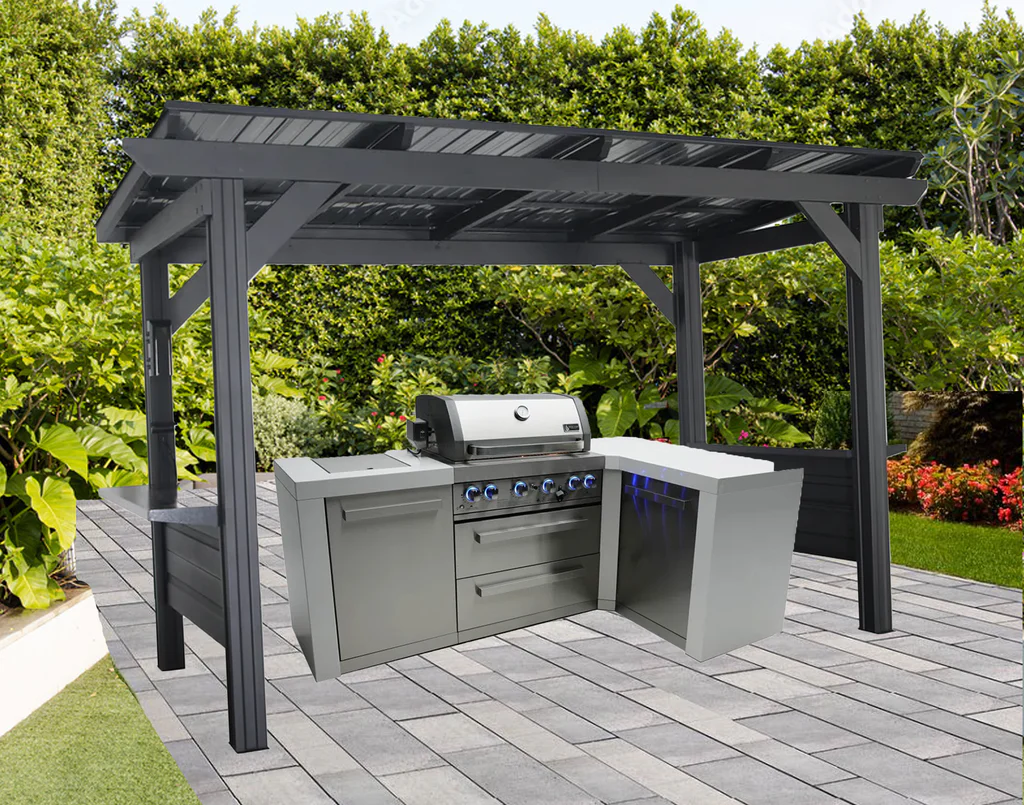 Top Benefits of an Outdoor Grill Station with a Roof for All-Weather Cooking